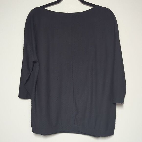 Christopher and Banks Black Swiss Blouse - Picture 4 of 6